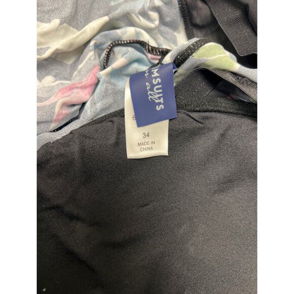 Swimsuits For All Plus Size Women's Tankini Top Swim Skirt Set Size 34W 34 New N - Picture 13 of 14